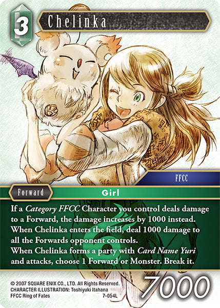 (054) Final Fantasy TCG Opus VII Single: Chelinka (7-054) Holo Legend