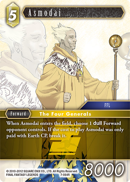 (064) Final Fantasy TCG Opus VII Single: Asmodai (7-064) Holo Rare