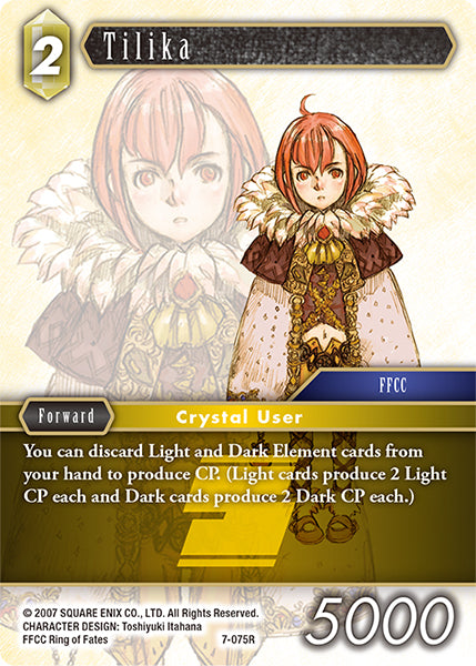 (075) Final Fantasy TCG Opus VII Single: Tilika (7-075)  Rare