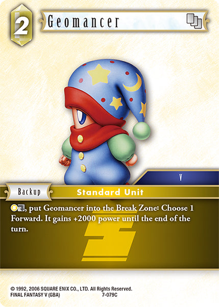 (079) Final Fantasy TCG Opus VII Single: Geomancer (7-079)  Common