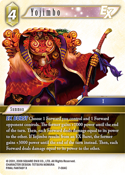 (084) Final Fantasy TCG Opus VII Single: Yojimbo (7-084)  Common