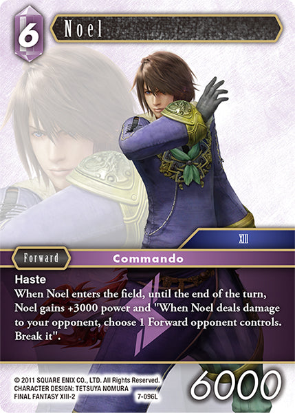 (096) Final Fantasy TCG Opus VII Single: Noel (7-096) Holo Legend