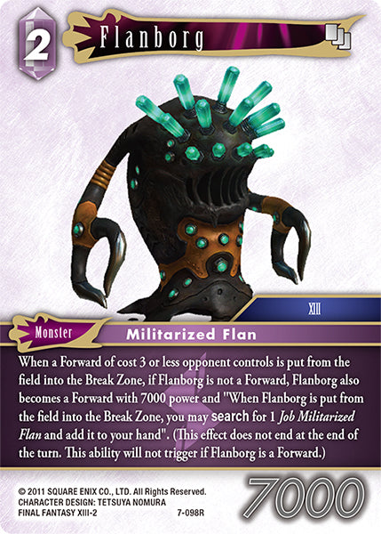 (098) Final Fantasy TCG Opus VII Single: Flanborg (7-098)  Rare