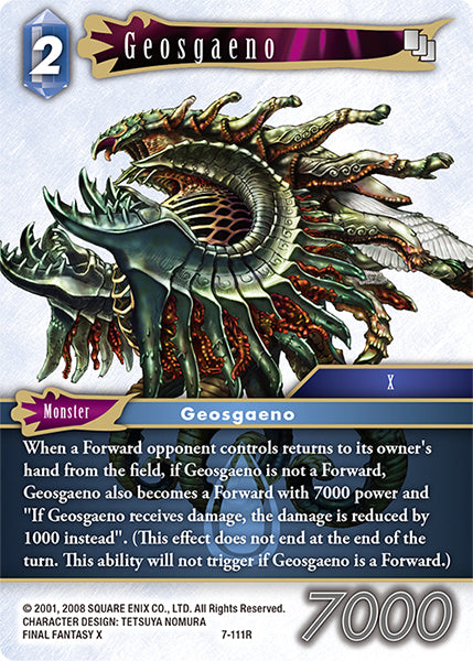 (111) Final Fantasy TCG Opus VII Single: Geosgaeno (7-111) Holo Rare