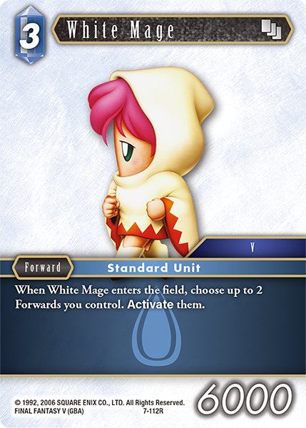 (112) Final Fantasy TCG Opus VII Single: White Mage (7-112) Holo Rare