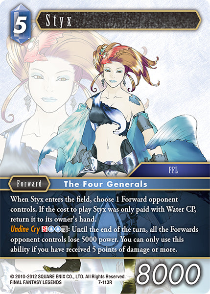 (113) Final Fantasy TCG Opus VII Single: Styx (7-113)  Rare