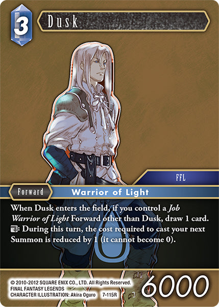 (115) Final Fantasy TCG Opus VII Single: Dusk (7-115) Holo Rare