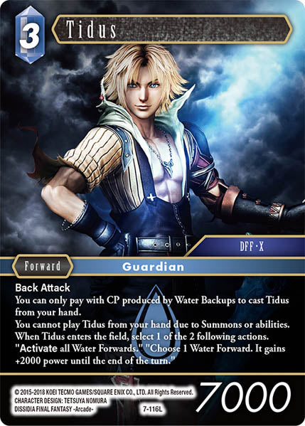 (116) Final Fantasy TCG Opus VII Single: Tidus (7-116) Holo Legend
