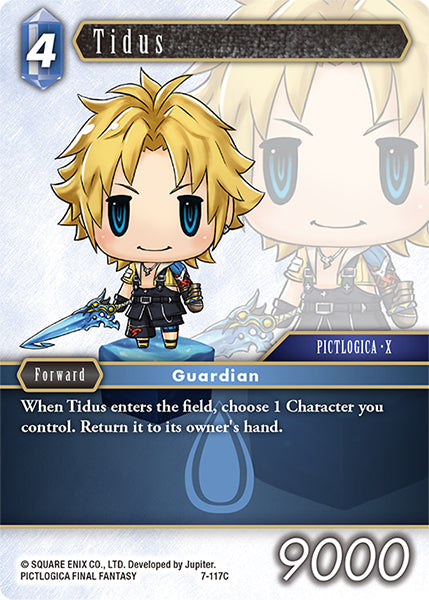(117) Final Fantasy TCG Opus VII Single: Tidus (7-117) Holo Common