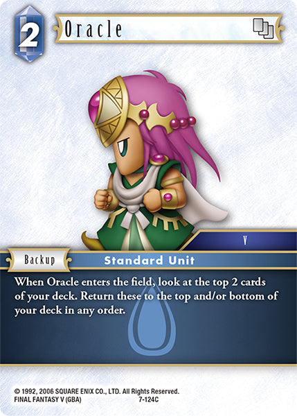 (124) Final Fantasy TCG Opus VII Single: Oracle (7-124)  Common