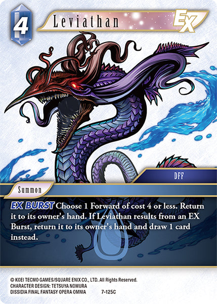 (125) Final Fantasy TCG Opus VII Single: Leviathan (7-125) Holo Common
