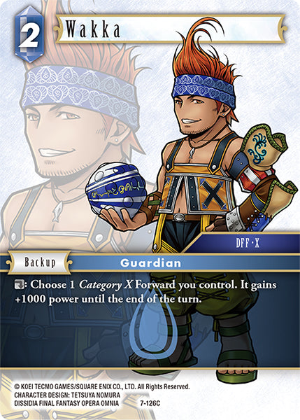(126) Final Fantasy TCG Opus VII Single: Wakka (7-126)  Common