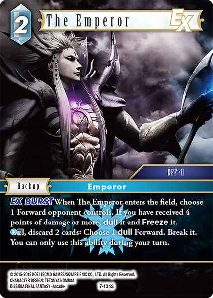 (134) Final Fantasy TCG Opus VII Single: The Emperor (7-134) Holo Starter