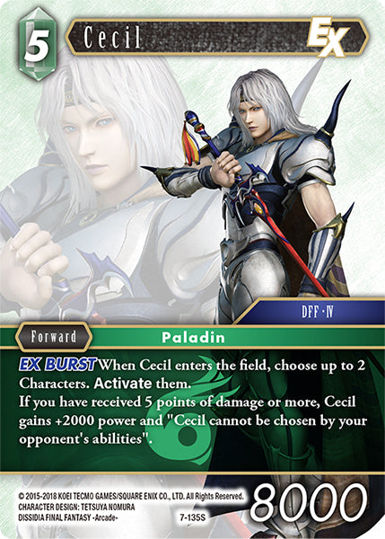 (135) Final Fantasy TCG Opus VII Single: Cecil (7-135) Holo Starter