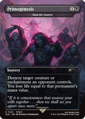 (7001) Magic The Gathering Secret Lair Drop Series Single: Feed the Swarm Holo Rare