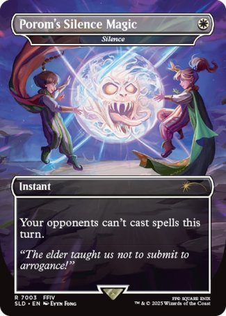 (7003) Magic The Gathering Secret Lair Drop Series Single: Silence (V.2) Holo Rare