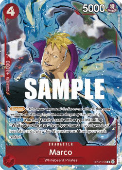 (018) One Piece TCG OP02: Paramount War Single: Marco (OP02-018) (V.2)  Alternate Art
