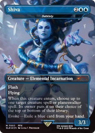 (7005) Magic The Gathering Secret Lair Drop Series Single: Subtlety Holo Mythic