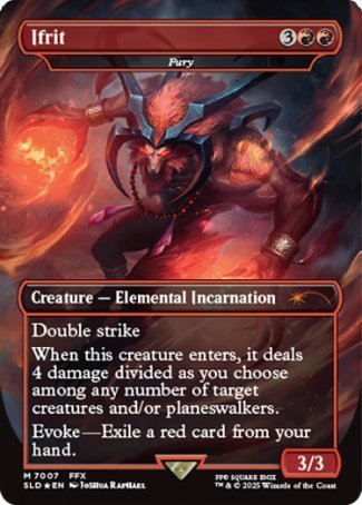 (7007) Magic The Gathering Secret Lair Drop Series Single: Fury Holo Mythic