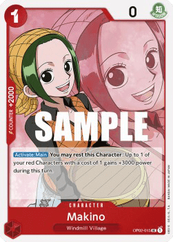 (015) One Piece TCG OP02: Paramount War Single: Makino (OP02-015)  Uncommon