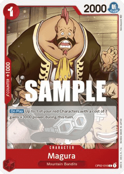 (016) One Piece TCG OP02: Paramount War Single: Magura (OP02-016)  Common