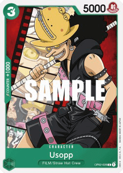 (028) One Piece TCG OP02: Paramount War Single: Usopp (OP02-028)  Common