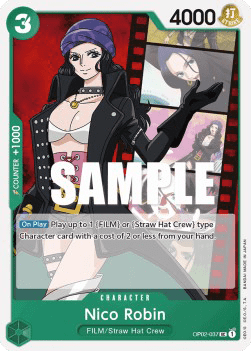 (037) One Piece TCG OP02: Paramount War Single: Nico Robin (OP02-037)  Uncommon
