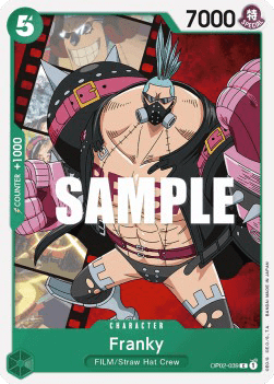 (039) One Piece TCG OP02: Paramount War Single: Franky (OP02-039)  Common