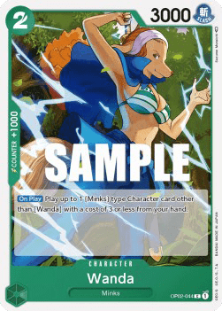 (044) One Piece TCG OP02: Paramount War Single: Wanda (OP02-044)  Common