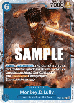 (062) One Piece TCG OP02: Paramount War Single: Monkey.D.Luffy (OP02-062) (V.1)  Super Rare