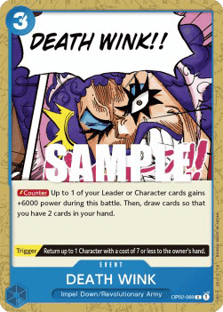 (069) One Piece TCG OP02: Paramount War Single: DEATH WINK (OP02-069)  Common