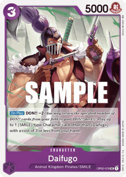 (078) One Piece TCG OP02: Paramount War Single: Daifugo (OP02-078)  Uncommon