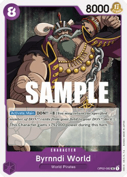 (082) One Piece TCG OP02: Paramount War Single: Byrnndi World (OP02-082)  Uncommon