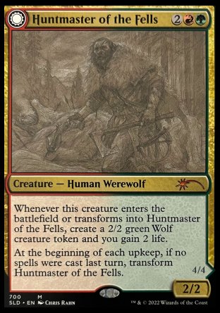 (700) Magic The Gathering Secret Lair Drop Series Single: Huntmaster of the Fells / Ravager of the Fells (V.2)  Mythic