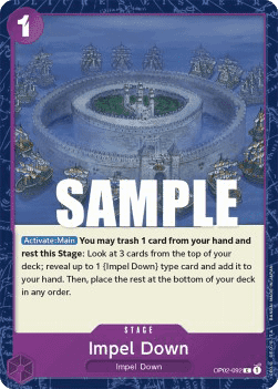 (092) One Piece TCG OP02: Paramount War Single: Impel Down (OP02-092)  Common