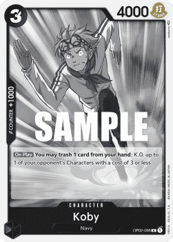 (098) One Piece TCG OP02: Paramount War Single: Koby (OP02-098)  Rare