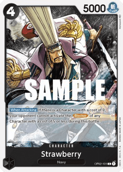 (101) One Piece TCG OP02: Paramount War Single: Strawberry (OP02-101)  Common
