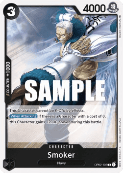 (102) One Piece TCG OP02: Paramount War Single: Smoker (OP02-102)  Rare