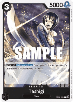 (105) One Piece TCG OP02: Paramount War Single: Tashigi (OP02-105) (V.1)  Common