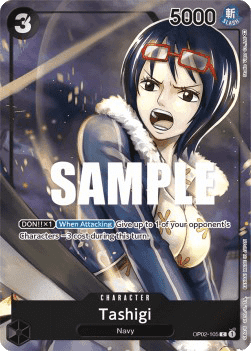 (105) One Piece TCG OP02: Paramount War Single: Tashigi (OP02-105) (V.2)  Alternate Art