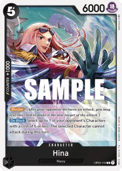 (110) One Piece TCG OP02: Paramount War Single: Hina (OP02-110)  Rare