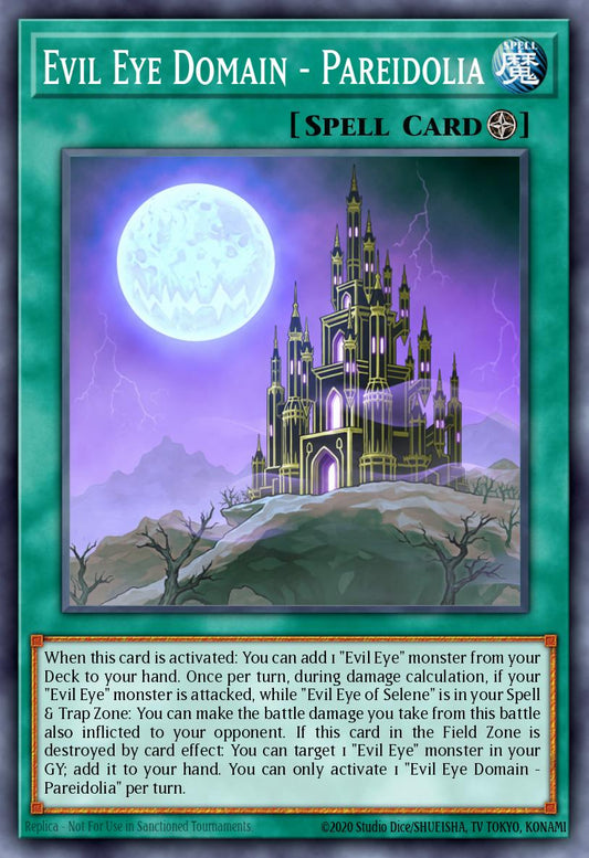 (238) YuGiOh TCG MP20: 2020 Tin of Lost Memories Mega Pack Single: Evil Eye Domain - Pareidolia  Ultra Rare