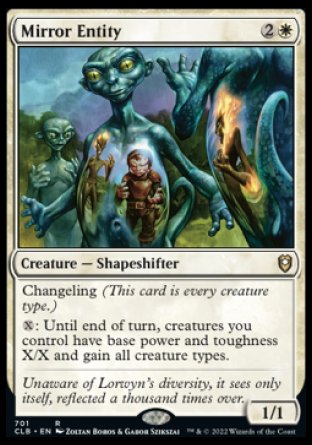 (701) Magic The Gathering Commander Legends: Battle for Baldur's Gate: Extras Single: Mirror Entity  Rare