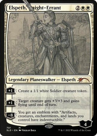 (701) Magic The Gathering Secret Lair Drop Series Single: Elspeth, Knight-Errant Holo Mythic
