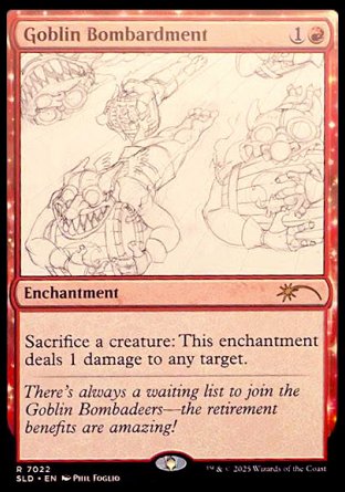 (7022) Magic The Gathering Secret Lair Drop Series Single: Goblin Bombardment (V.2)  Rare