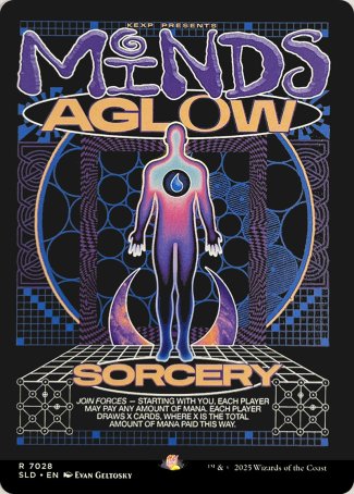 (7028) Magic The Gathering Secret Lair Drop Series Single: Minds Aglow Holo Rare