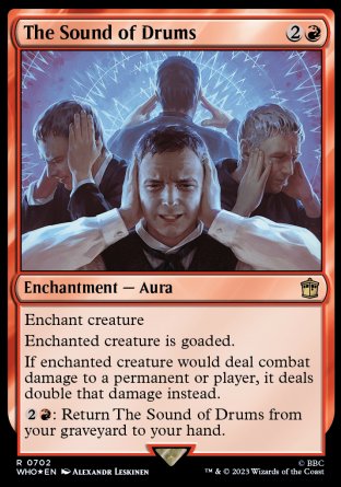 (702) Magic The Gathering Universes Beyond: Doctor Who: Extras Single: The Sound of Drums (V.2) Holo Rare