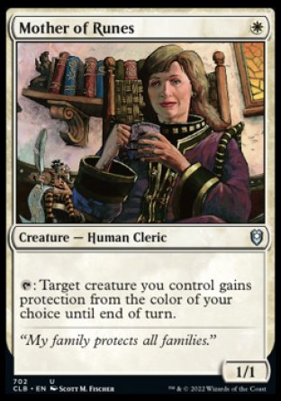 (702) Magic The Gathering Commander Legends: Battle for Baldur's Gate: Extras Single: Mother of Runes  Uncommon