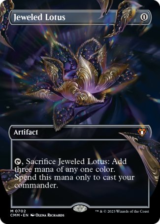 (702) Magic The Gathering Commander Masters: Extras Single: Jeweled Lotus (V.2)  Mythic