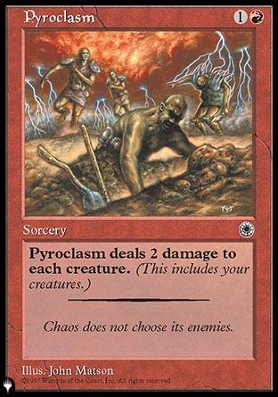 (000) Magic The Gathering The List Single: Pyroclasm  Rare